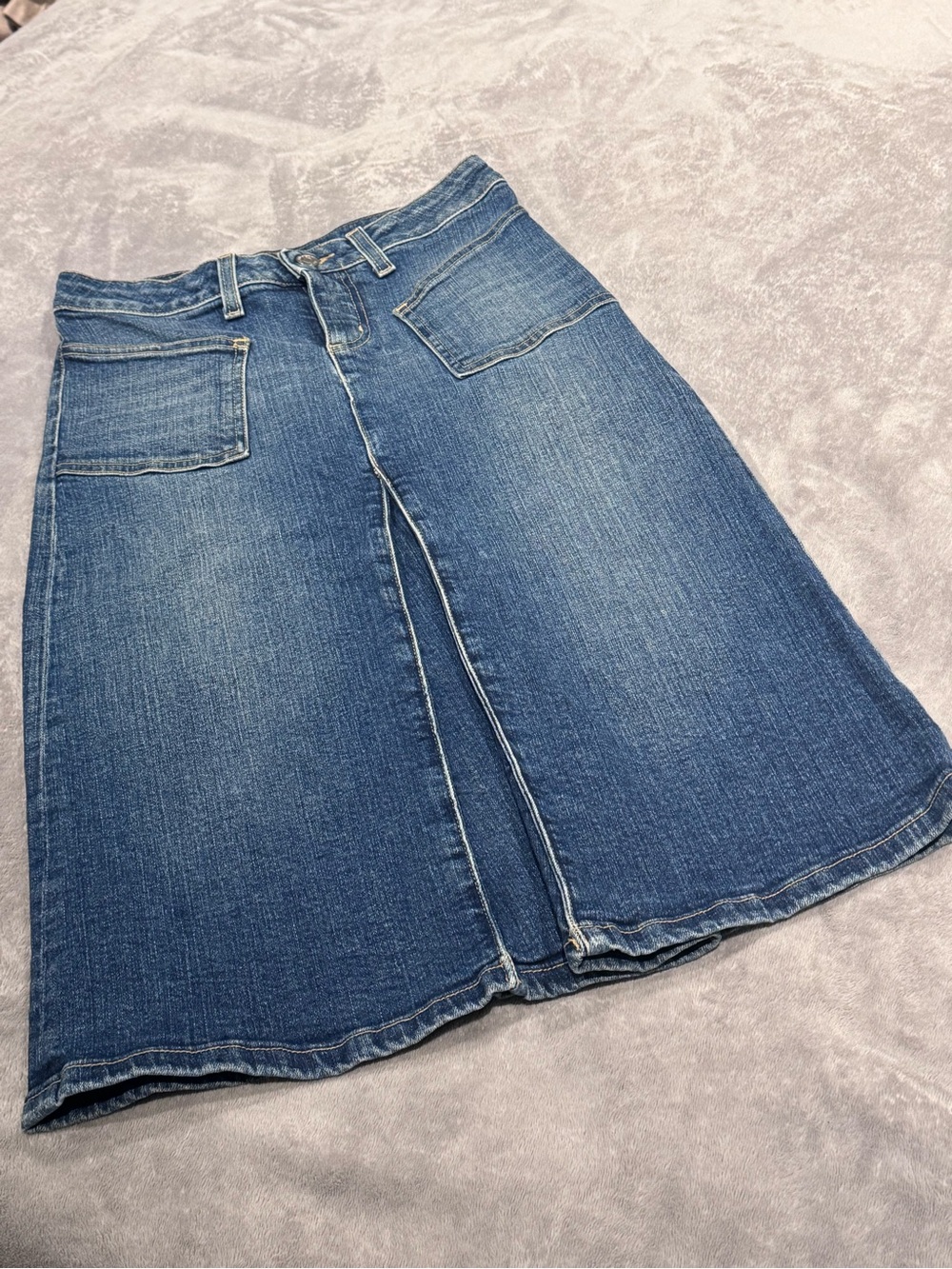Hudson Denim A-Line Midi Skirt in Blue - Size 27